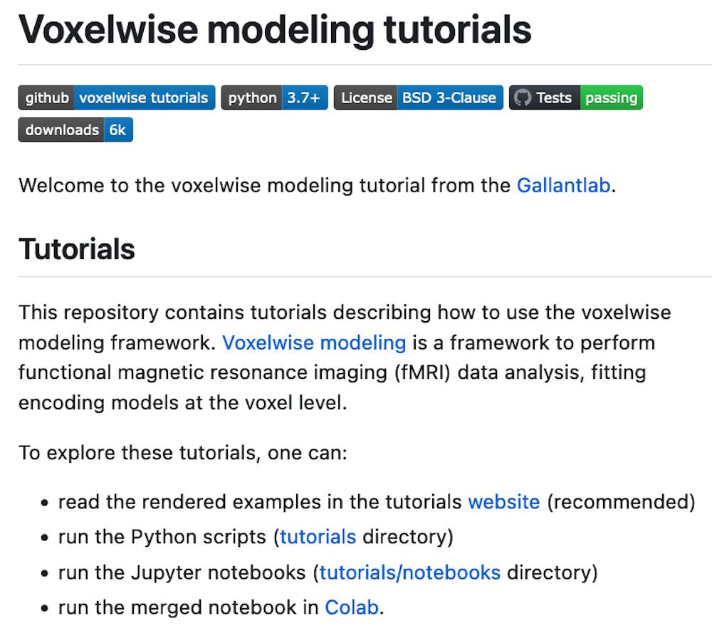 voxelwise modeling