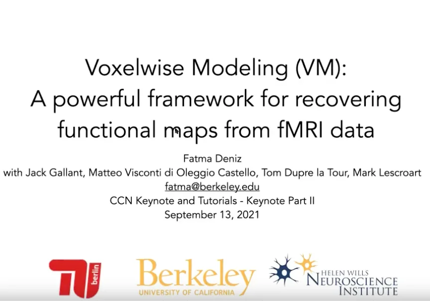 Voxelwise Encoding Model CCN workshop